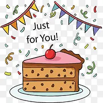 卡通三角生日蛋糕-空若网 卡通三角生日蛋糕-空若网