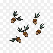 松子卡通矢量素材-空若网 松子卡通矢量素材-空若网