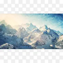 白色雪山宽屏壁纸-空若网 白色雪山宽屏壁纸-空若网