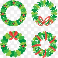 绿色圣诞花环-空若网 绿色圣诞花环-空若网
