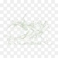 白色水花元素-空若网 白色水花元素-空若网
