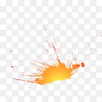 橙色喷溅水墨-空若网 橙色喷溅水墨-空若网