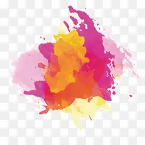 彩色泼墨喷溅装饰-空若网 彩色泼墨喷溅装饰-空若网