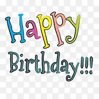 生日快乐艺术字矢量图-空若网 生日快乐艺术字矢量图-空若网