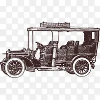 手绘老爷车-空若网 手绘老爷车-空若网