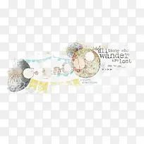 手绘复古彩色装饰-空若网 手绘复古彩色装饰-空若网