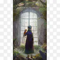 手绘插画复古房屋-空若网 手绘插画复古房屋-空若网