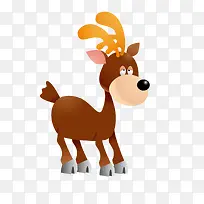 卡通可爱矢量小鹿-空若网 卡通可爱矢量小鹿-空若网