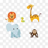 矢量卡通动物-空若网 矢量卡通动物-空若网