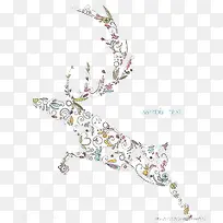 创意小鹿插画-空若网 创意小鹿插画-空若网