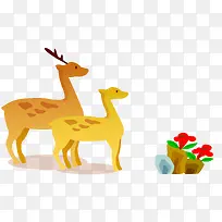 卡通可爱小鹿-空若网 卡通可爱小鹿-空若网