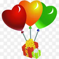 卡通可爱气球礼盒-空若网 卡通可爱气球礼盒-空若网