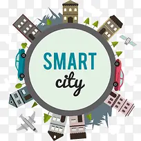 装饰球型扁平化城市-空若网 装饰球型扁平化城市-空若网