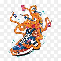 橙色足球鞋-空若网 橙色足球鞋-空若网