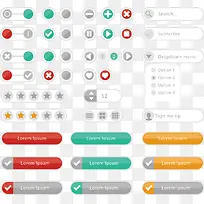 矢量手绘按钮标签-空若网 矢量手绘按钮标签-空若网