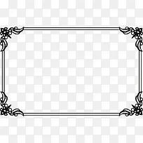 黑色创意设计花纹边框-空若网 黑色创意设计花纹边框-空若网