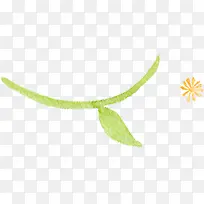 绿叶与橙色小花素材-空若网 绿叶与橙色小花素材-空若网