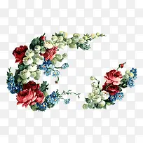 白色和红色的花环-空若网 白色和红色的花环-空若网