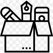 铅笔盒图标-空若网 铅笔盒图标-空若网