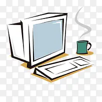 卡通计算机矢量图-空若网 卡通计算机矢量图-空若网