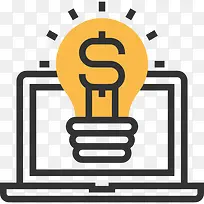 笔记本电脑图标-空若网 笔记本电脑图标-空若网