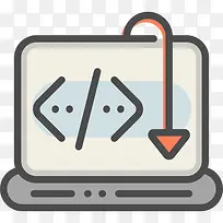 笔记本电脑图标-空若网 笔记本电脑图标-空若网