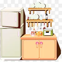 矢量手绘厨房-空若网 矢量手绘厨房-空若网