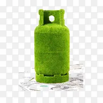 草拼成的煤气罐-空若网 草拼成的煤气罐-空若网