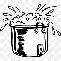 手绘 厨房 锅 食物-空若网 手绘 厨房 锅 食物-空若网