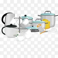 厨房用具矢量图-空若网 厨房用具矢量图-空若网