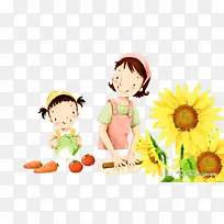 母女其乐融融-空若网 母女其乐融融-空若网