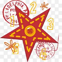 卡通手绘星星数字-空若网 卡通手绘星星数字-空若网