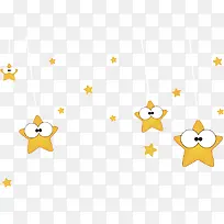 黄色星星卡通手绘-空若网 黄色星星卡通手绘-空若网