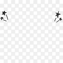 黑色卡通可爱星星-空若网 黑色卡通可爱星星-空若网