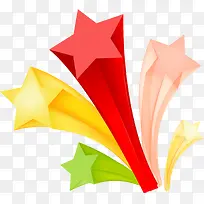 彩色卡通星星-空若网 彩色卡通星星-空若网