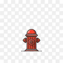 消防栓插画素材-空若网 消防栓插画素材-空若网