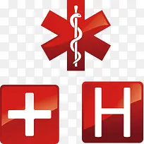 医院标志png矢量素材-空若网 医院标志png矢量素材-空若网