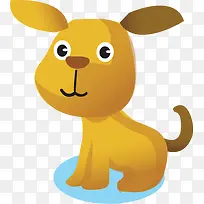 可爱黄色创意小狗-空若网 可爱黄色创意小狗-空若网