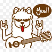 手绘棕色可爱小狗-空若网 手绘棕色可爱小狗-空若网