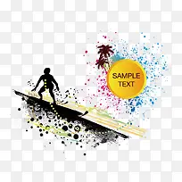 水彩和冲浪-空若网 水彩和冲浪-空若网