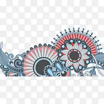 蓝色复古花纹-空若网 蓝色复古花纹-空若网