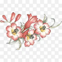 卡通手绘花朵插画-空若网 卡通手绘花朵插画-空若网