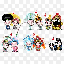 国粹京剧卡通Q版古典爱情-空若网 国粹京剧卡通Q版古典爱情-空若网