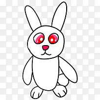 兔子卡通白色小兔子-空若网 兔子卡通白色小兔子-空若网