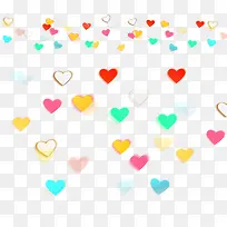 七彩爱心漂浮-空若网 七彩爱心漂浮-空若网