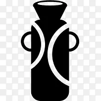 黑色矢量PNG瓶子-空若网 黑色矢量PNG瓶子-空若网