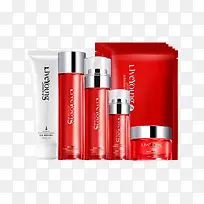 红色化妆品面膜套装-空若网 红色化妆品面膜套装-空若网