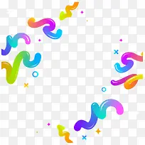 彩色曲线线条糖果色-空若网 彩色曲线线条糖果色-空若网