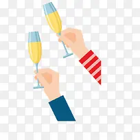 举杯 卡通 插画 素材-空若网 举杯 卡通 插画 素材-空若网