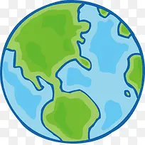 地球 卡通 插画 素材-空若网 地球 卡通 插画 素材-空若网